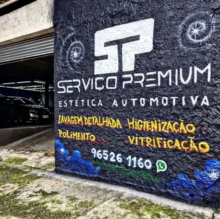 Fachada da Serviço Premium Estética Automotiva na Rua Maxwell, 7